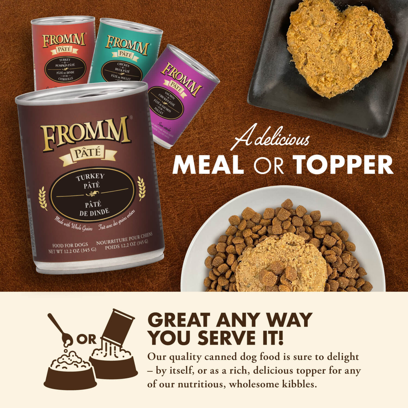 12.2 oz. - Turkey - Fromm Pate - dog