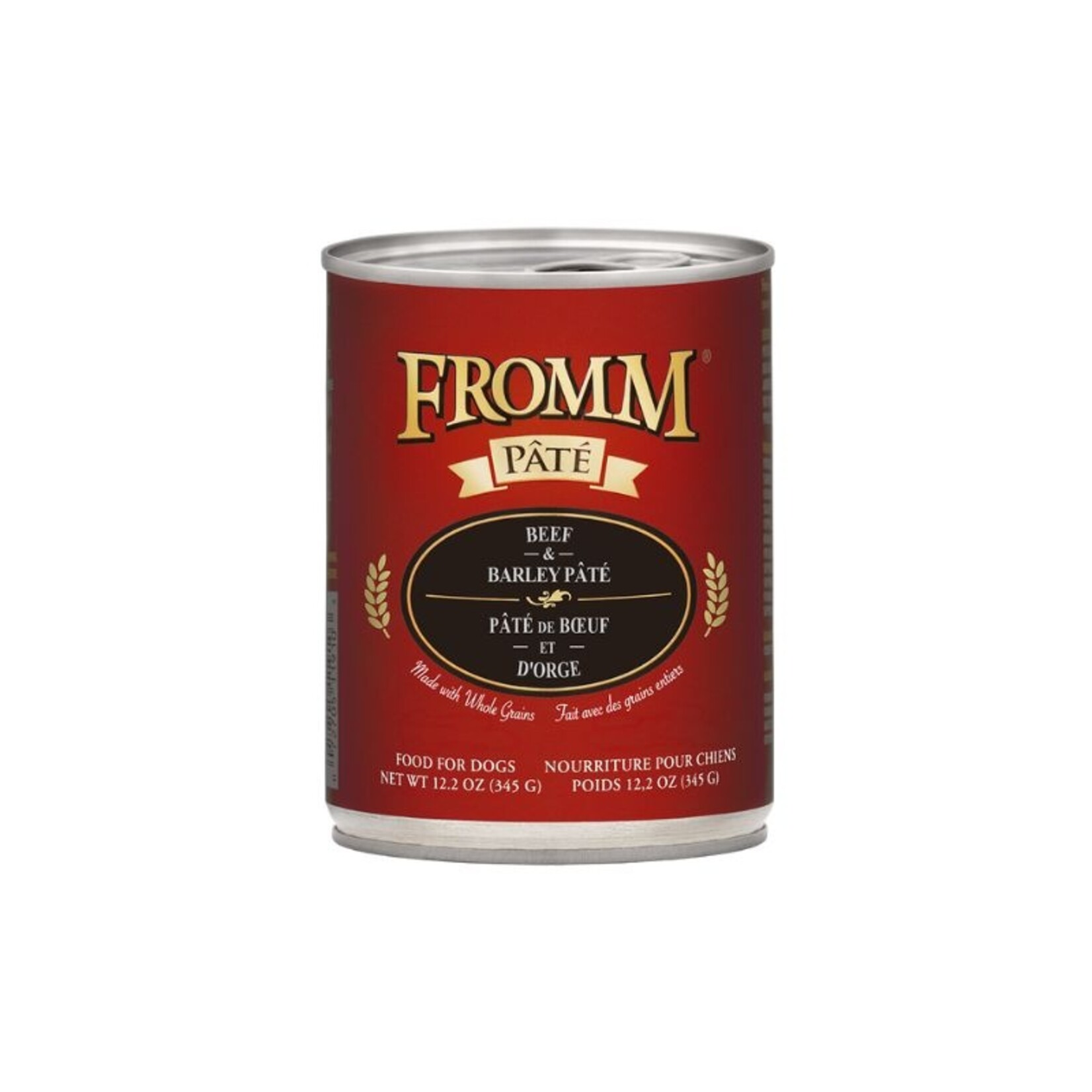 12.2 oz. - Beef & Barley - Fromm Pate - dog