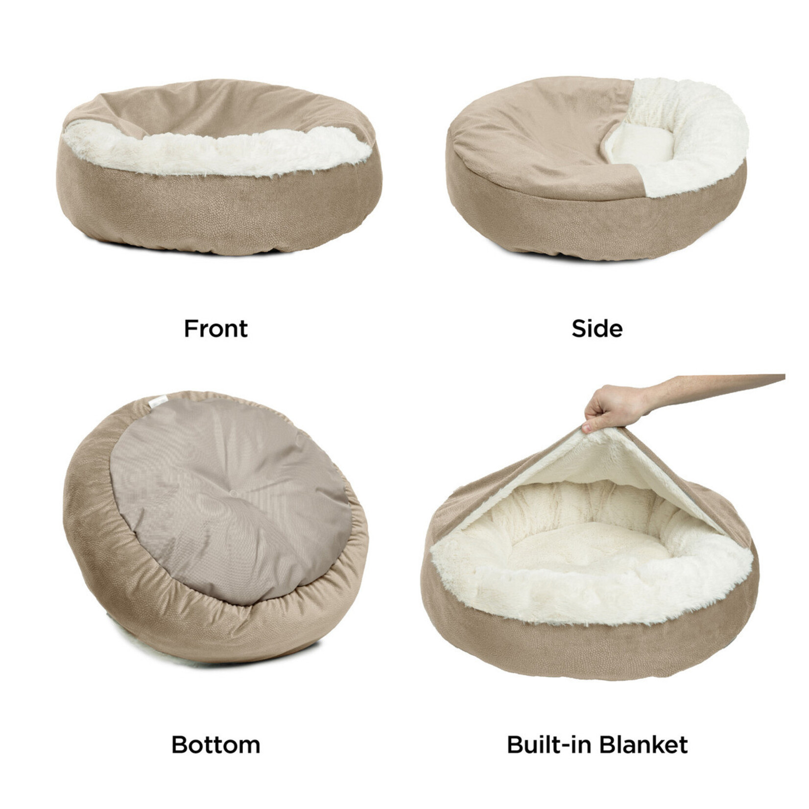 Catstages / Outward Hound Cozy Cuddler Ilan - Burrow Pet Bed - Outward Hound :