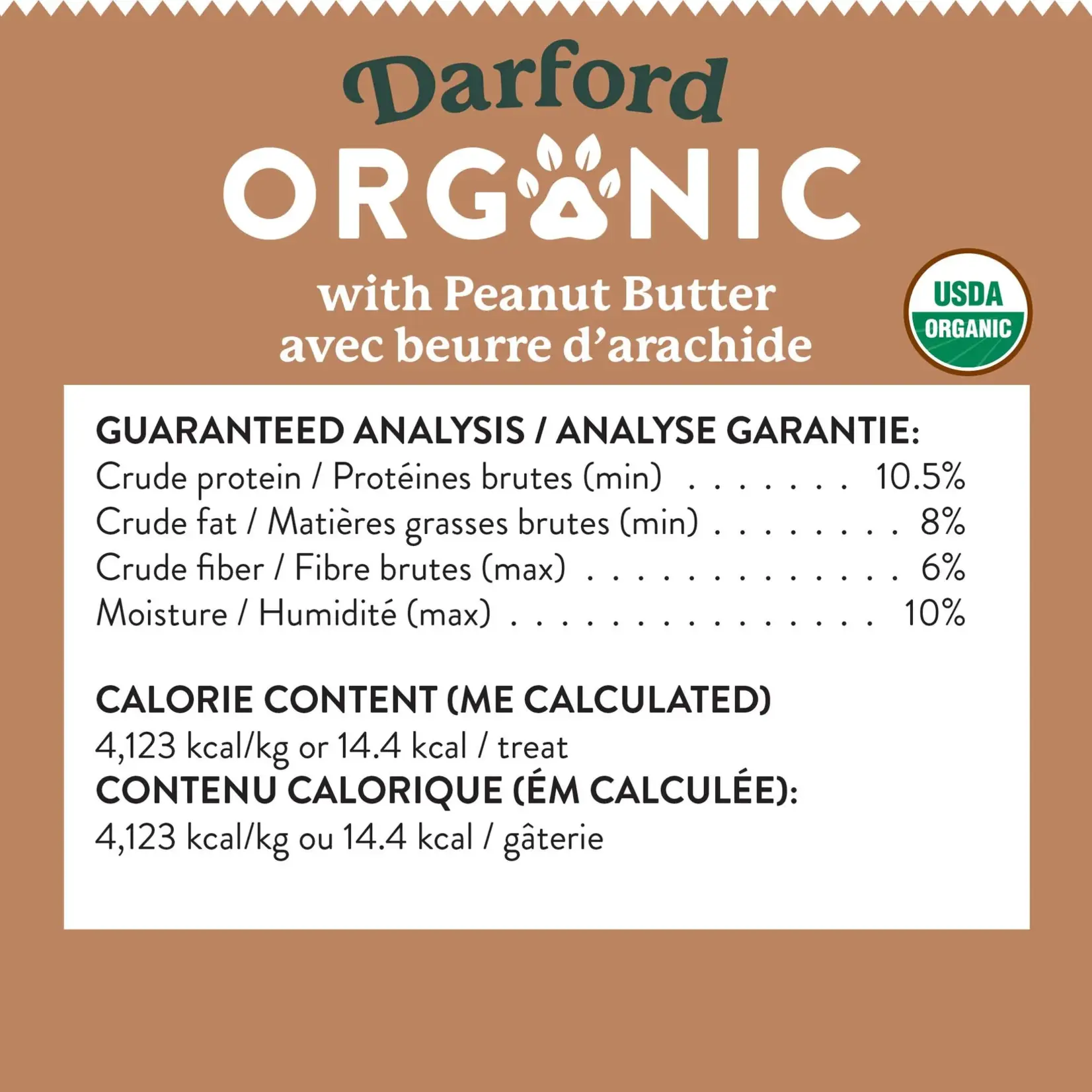 Darford 1# - Peanut Butter Recipe - Organic Dog Treats - Darford
