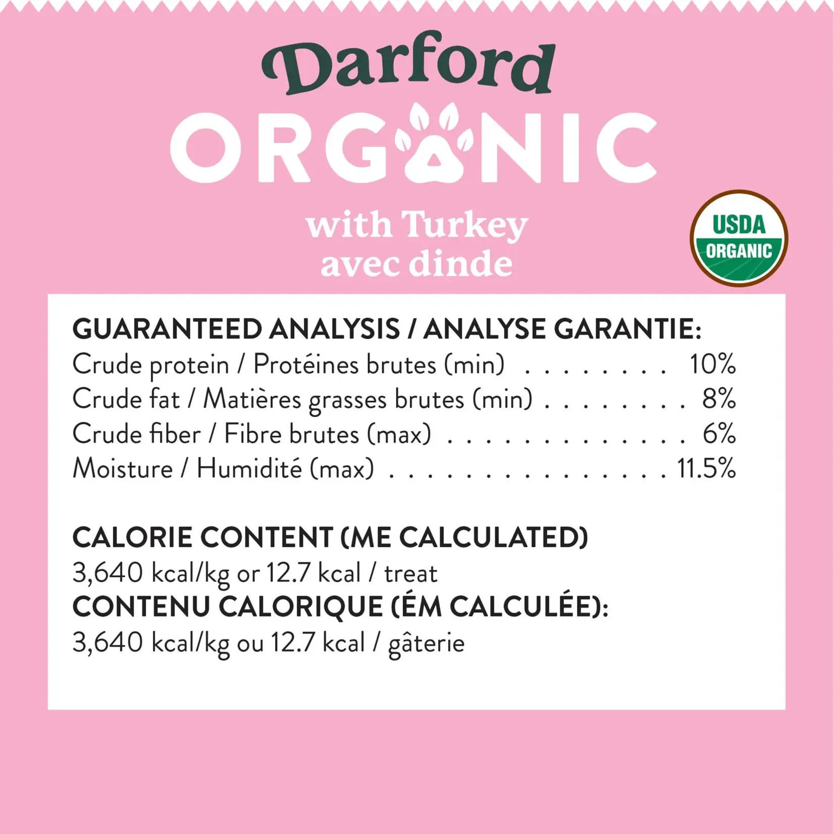 Darford 1# - Turkey Recipe - Organic Dog Treats - Darford