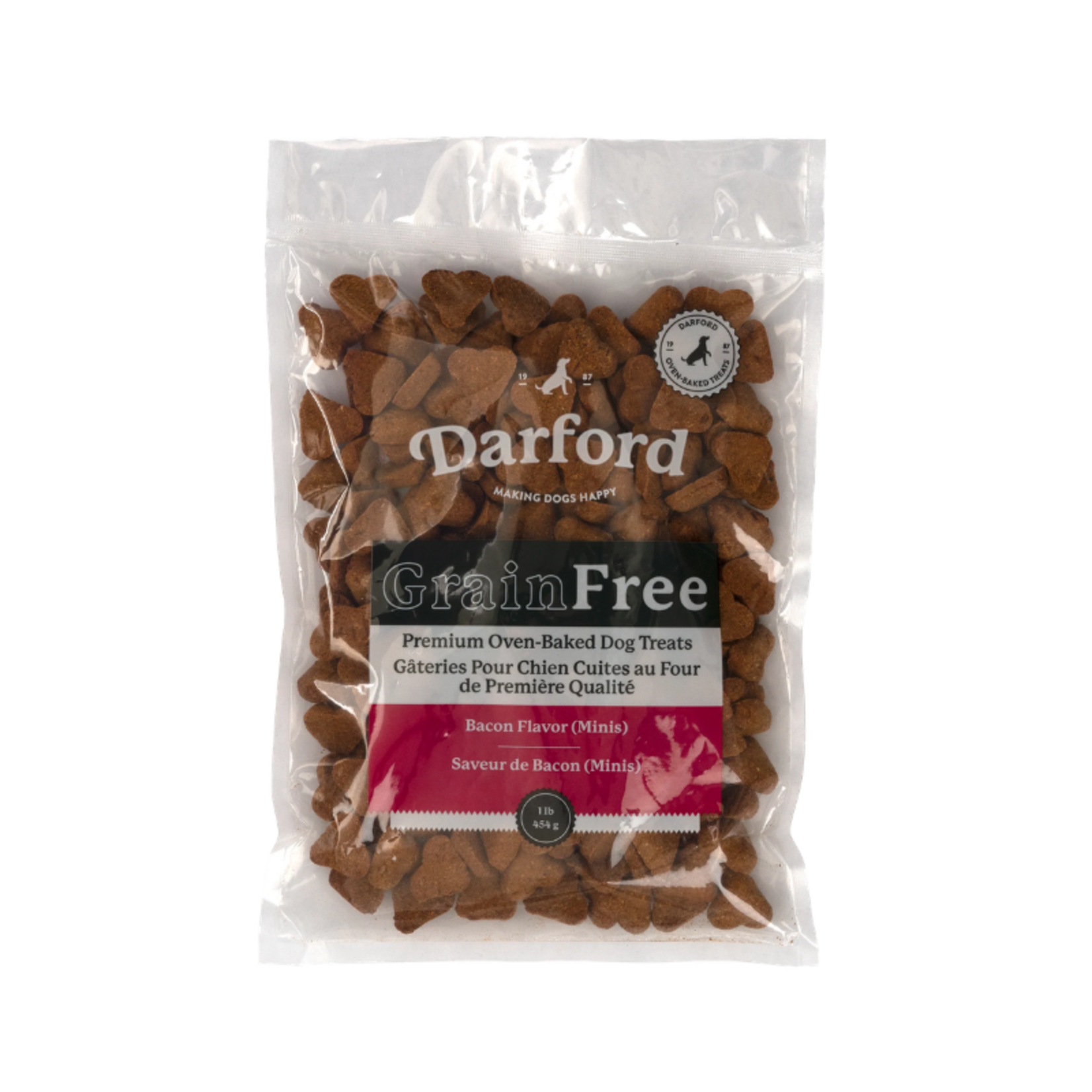 Darford 1# - Bacon Recipe - Mini Grain-Free Dog Treats - Darford