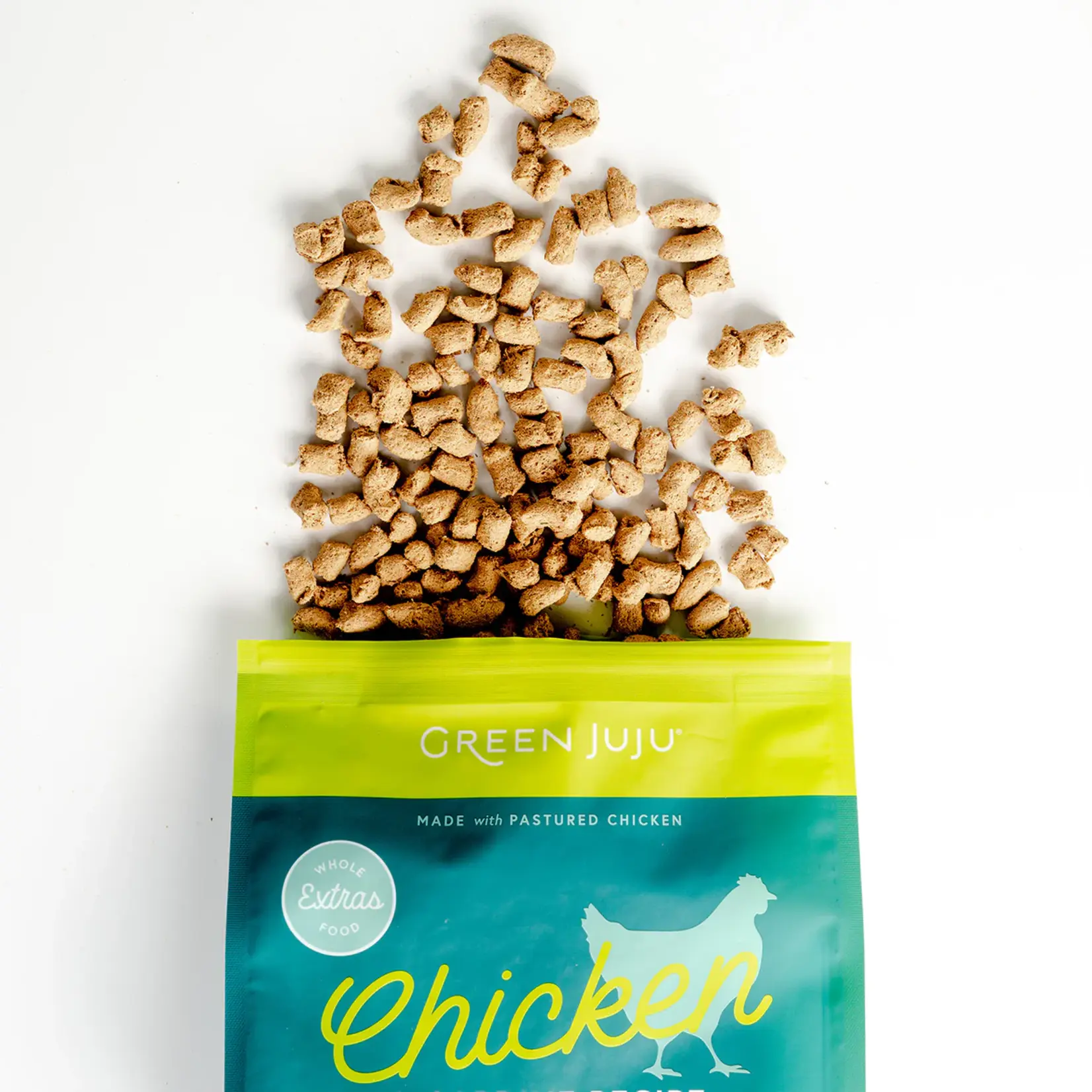 Green JuJu 14 oz. - Chicken & Sardine Extras Recipe - Freeze-Dried Raw - Green JuJu