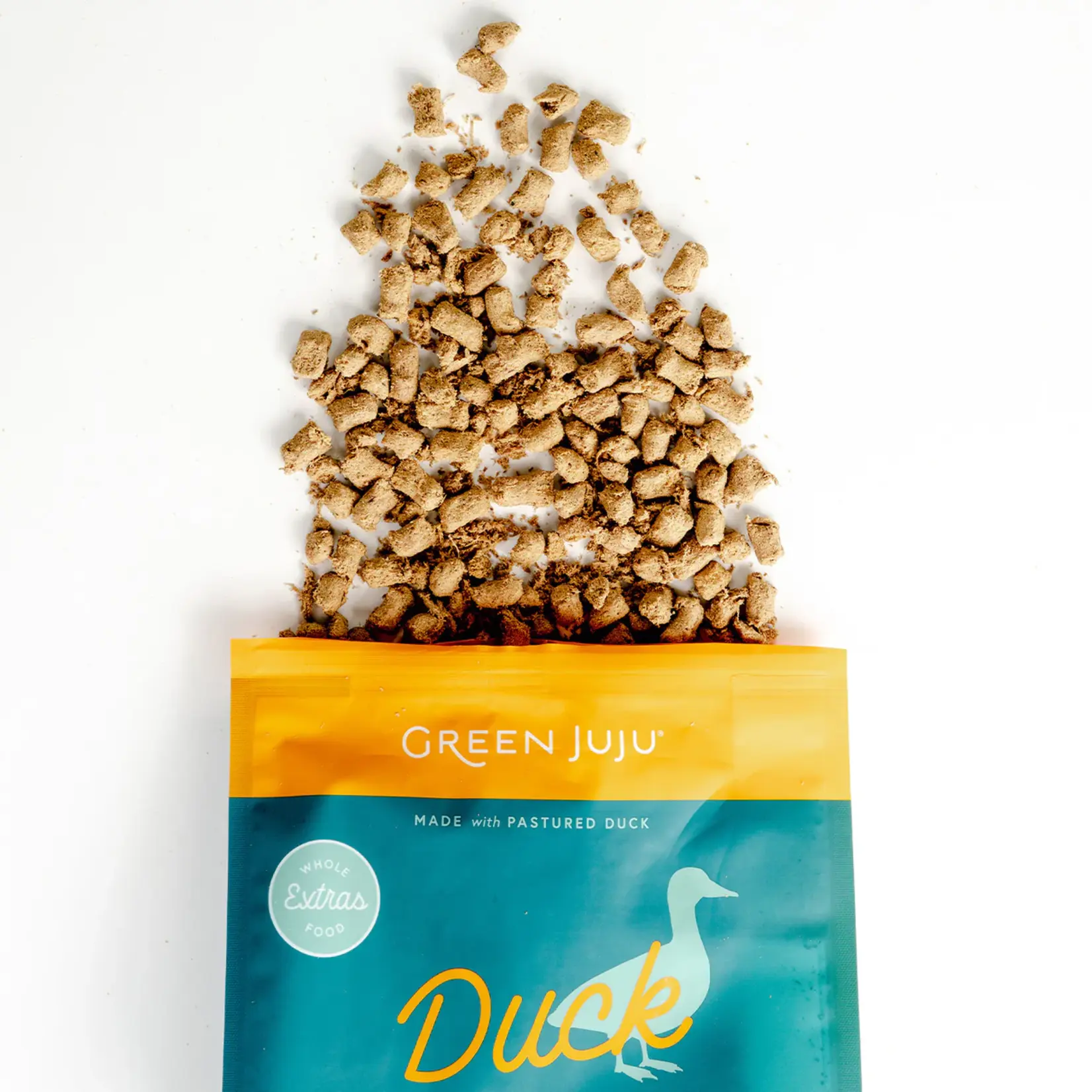 Green JuJu 14 oz. - Duck & Sardine Extras Recipe - Freeze-Dried Raw - Green JuJu
