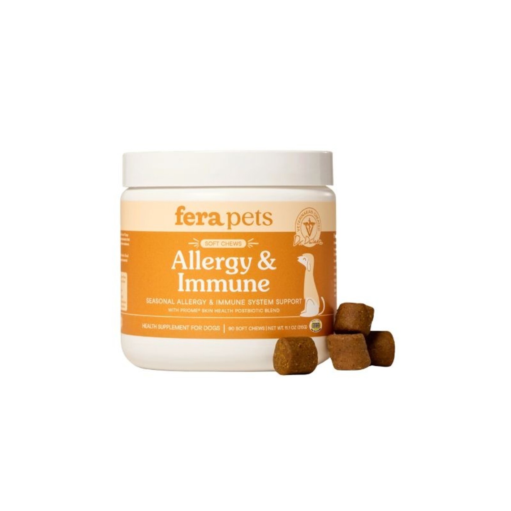 Fera Pets 90 Soft Chews - Allergy & Immune Supplement - Fera