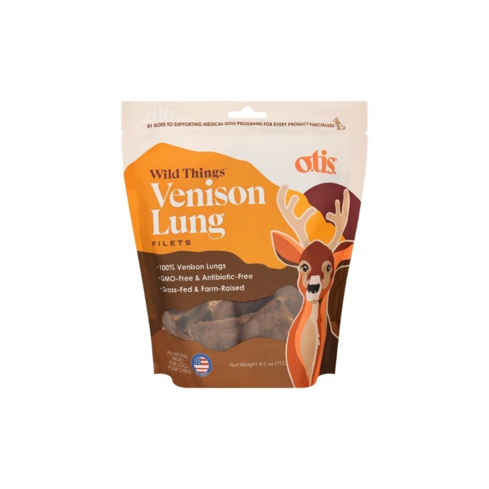 O.T.I.S. 4 oz. - Venison Lung - Wild Things Filets -  OTIS