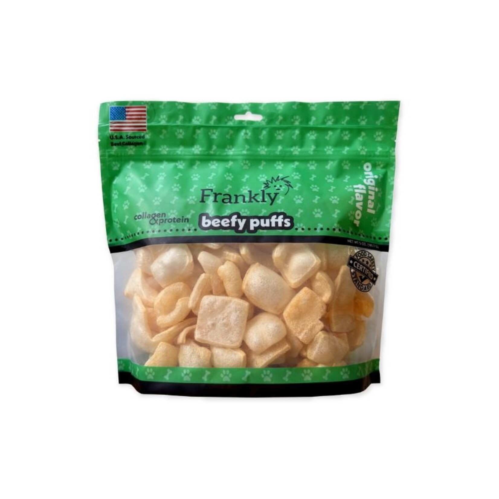 Frankly 2.5 oz. - Original - Beefy Puffs - Collagen Treat - Frankly