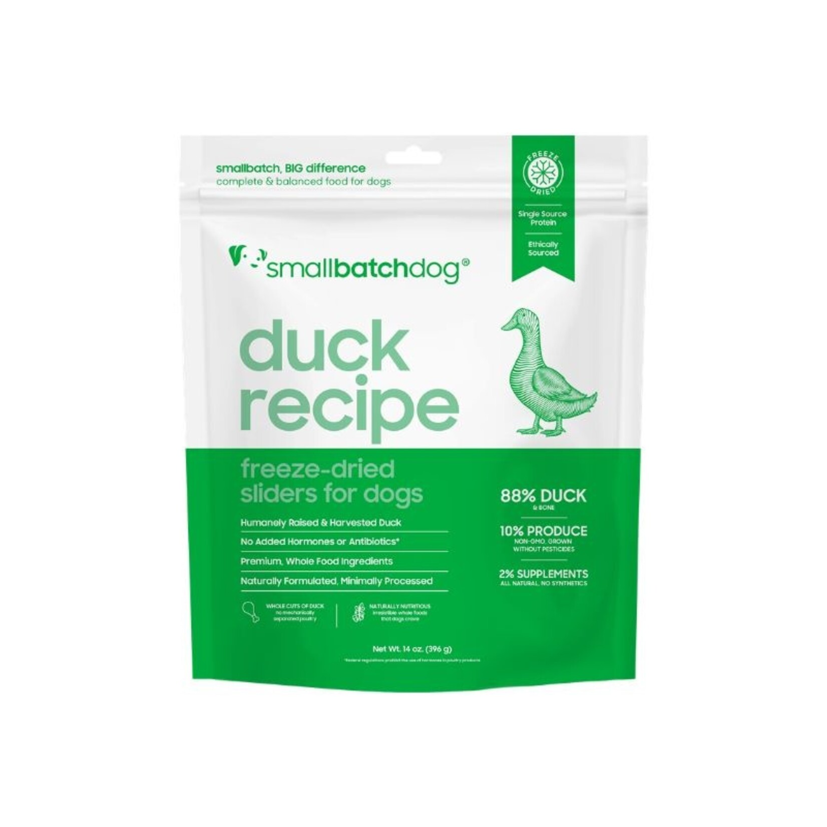 Small Batch Duck - Freeze Dried Sliders - Small Batch - Dog :