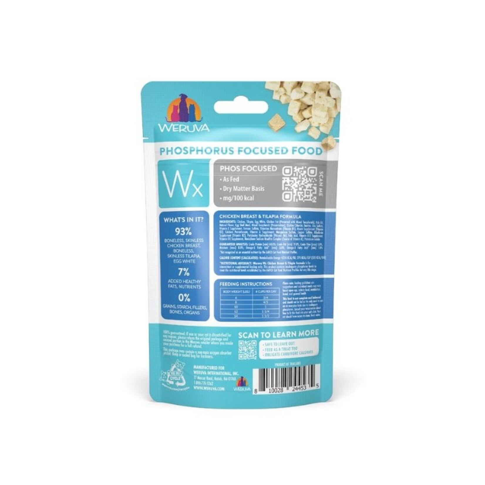 Weruva 1 oz - Chicken & Tilapia Freeze-Dried Formula - Wx Phos Focused - Weruva