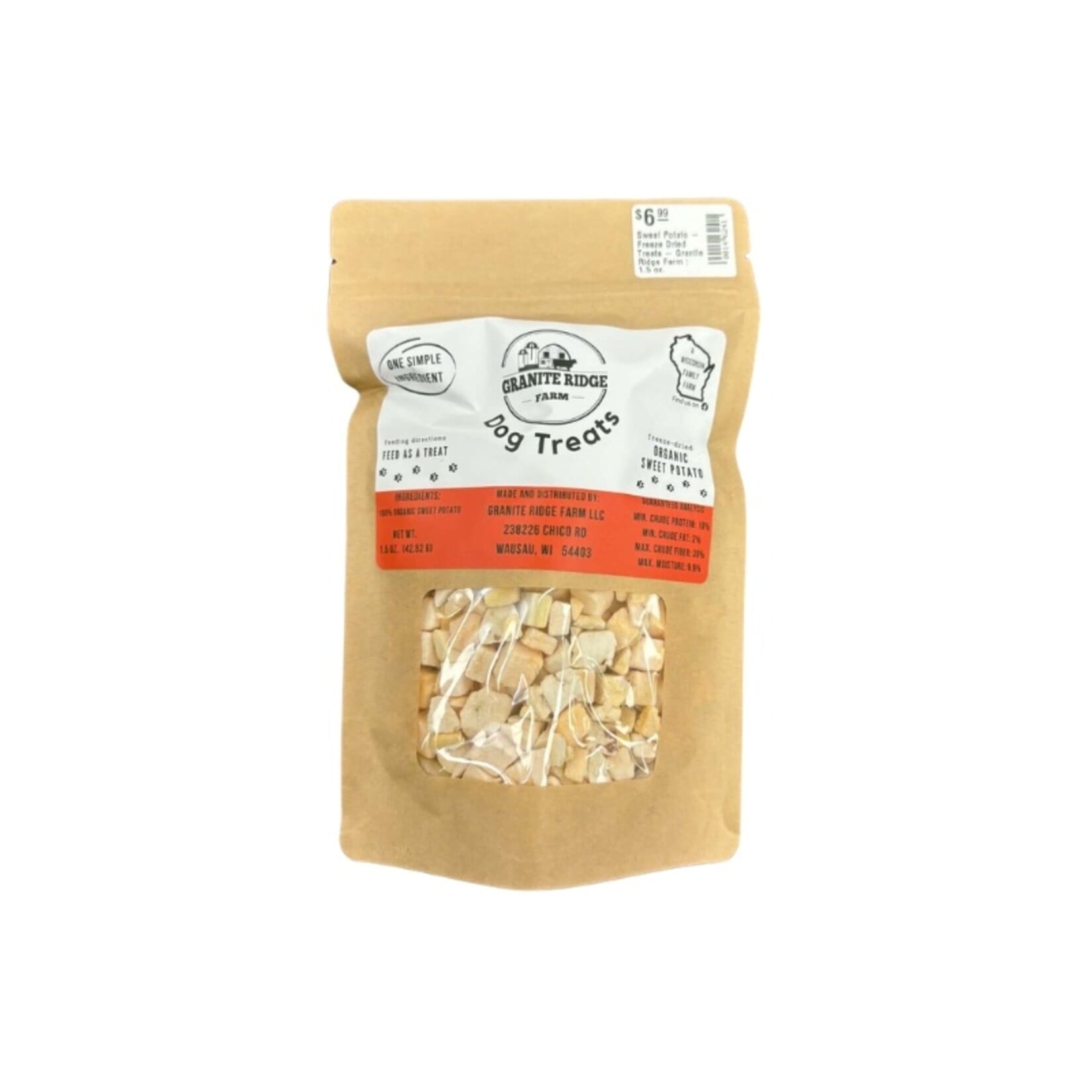 Granite Ridge Farm Sweet Potato - Freeze Dried Treats - Granite Ridge Farm :  1.5 oz.
