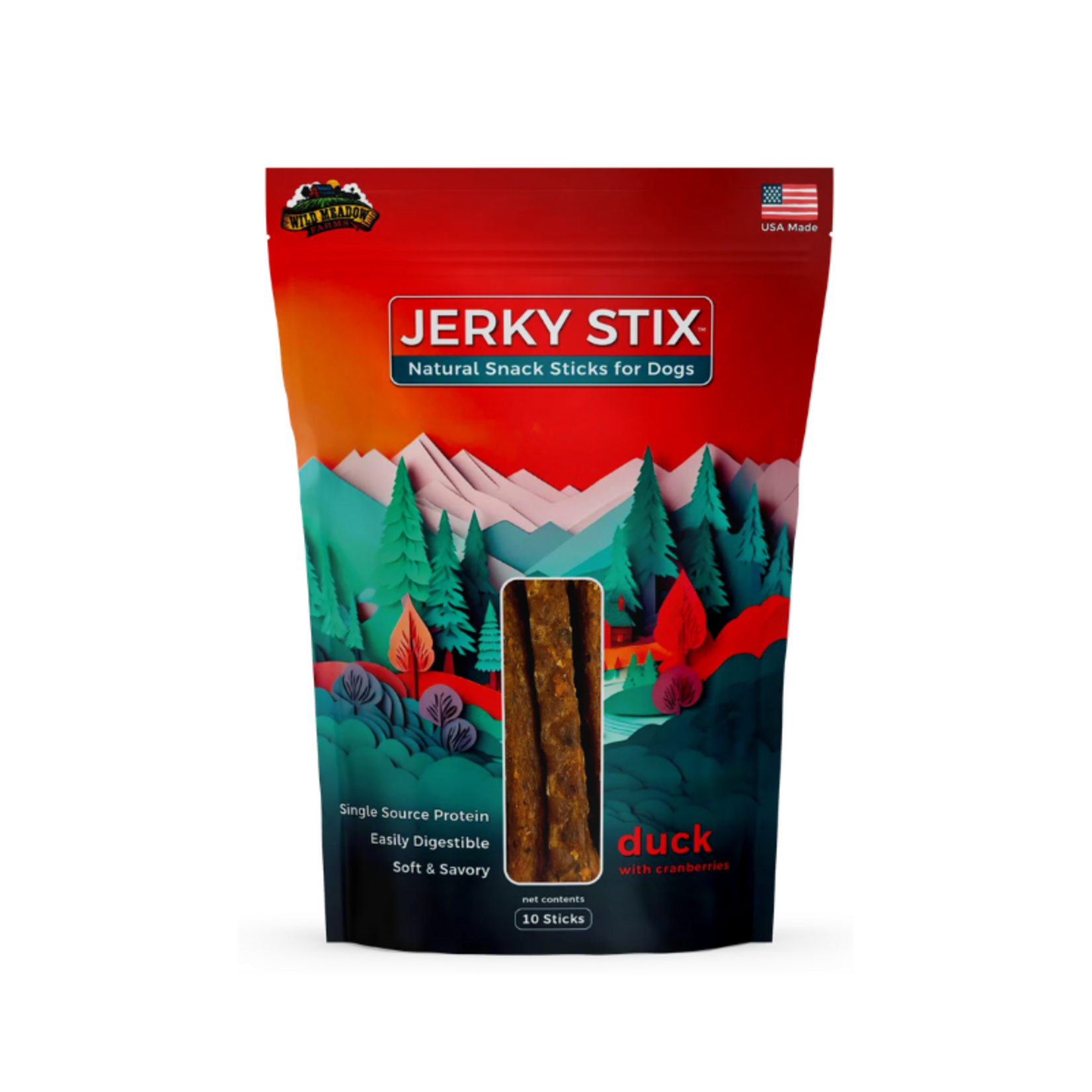 Wild Meadow Farms Duck Jerky Sticks -  Dog Treat - Wild Meadow Farms