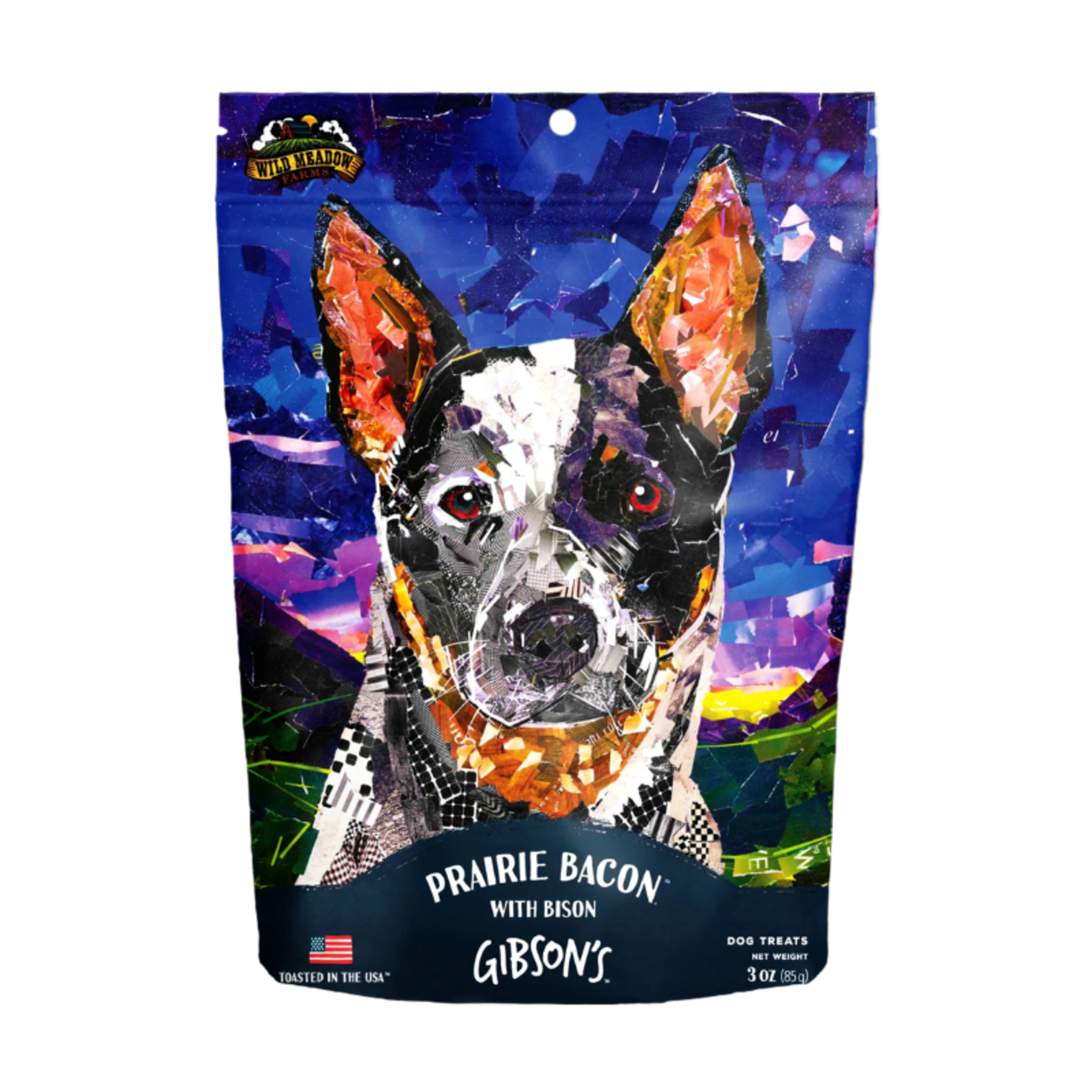 Wild Meadow Farms 3 oz. - Prairie Bacon with Bison - Gibson’s Soft Toasted Treats - Wild Meadow Farms
