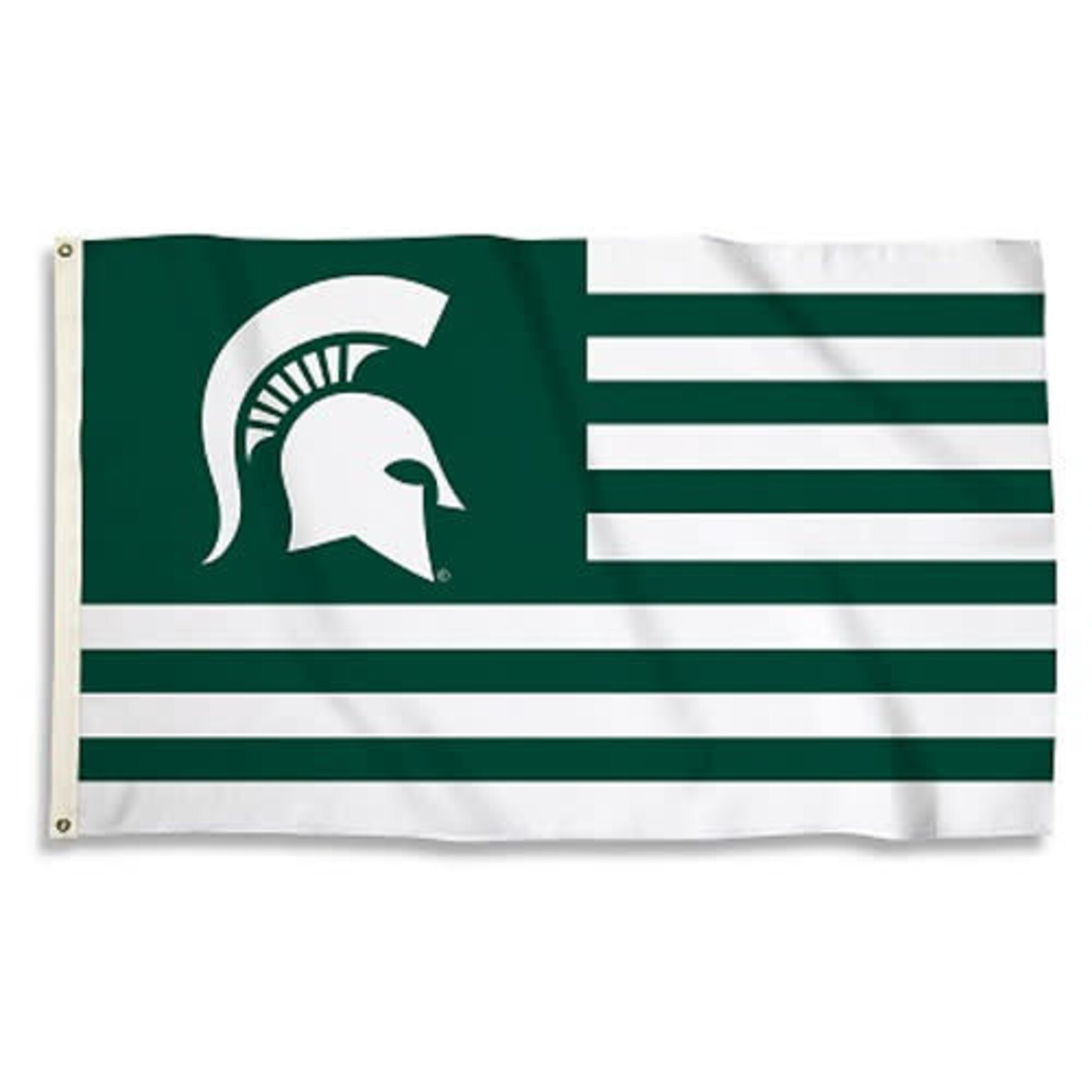 BSI NCAA Michigan State University Flag 3'x5' Strips Design