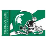 BSI Michigan State Flag 3'x5' Football Helmet Design