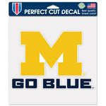 Wincraft Michigan Wolverines Decal Perfect Cut 8''x8'' Go Blue Slogan