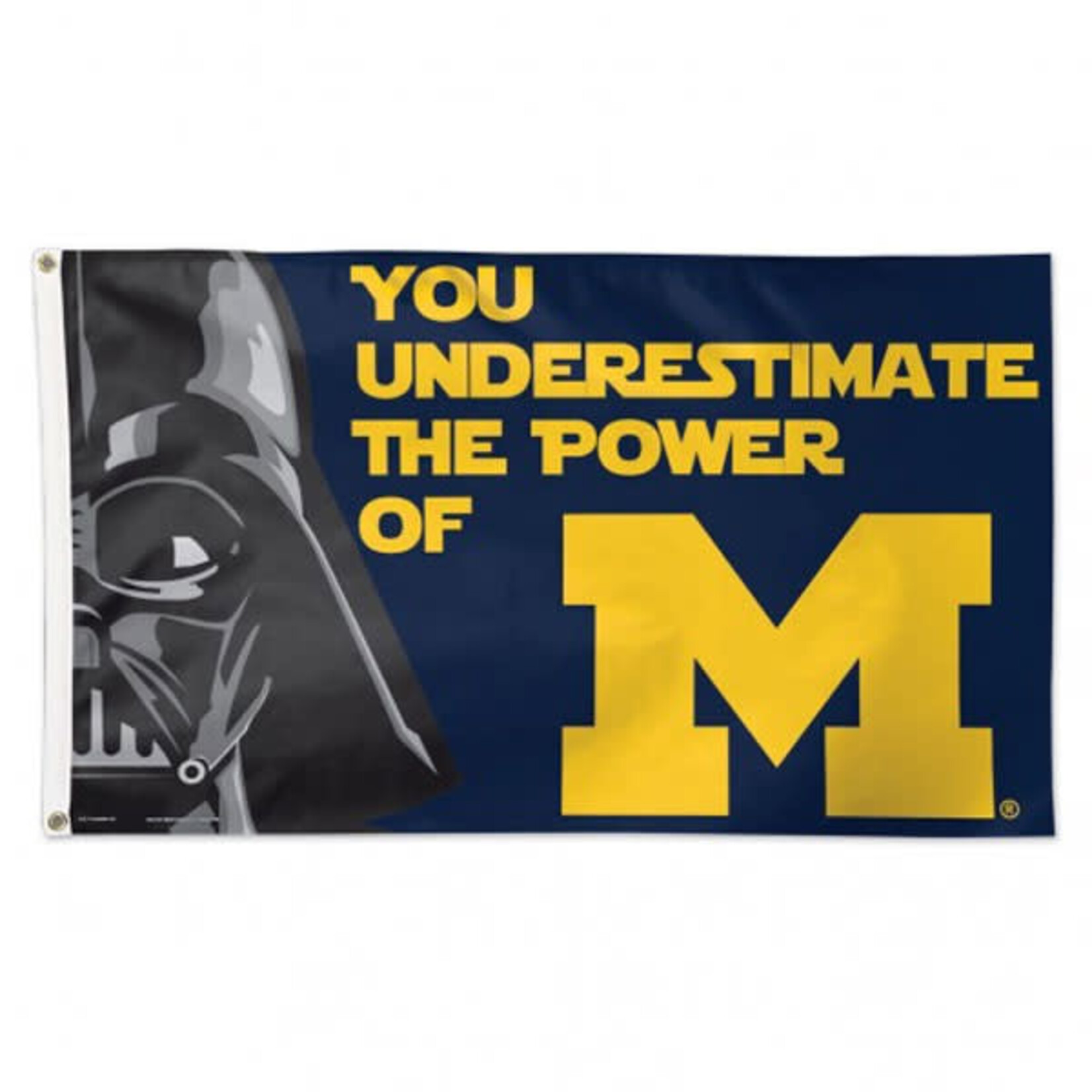 Wincraft NCAA Michigan Wolverines Flag 3'x5' Deluxe Star Wars Darth Vader