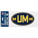 Wincraft Michigan Wolverines Decal Perfect Cut 8''x8'' Oval