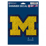 Wincraft Michigan Wolverines Decal Shimmer 5''x7'' Michigan Logo
