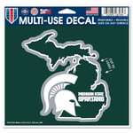Wincraft Michigan State Spartans Decal Multi-Use 5''x6'' Spartan cut to logo