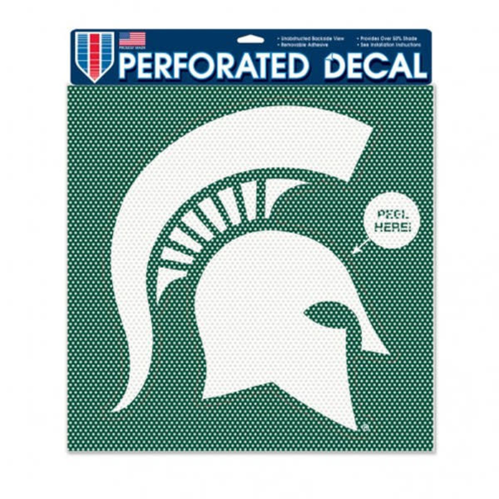 Wincraft NCAA Michigan State Spartans Decal Perforated 12''x12''