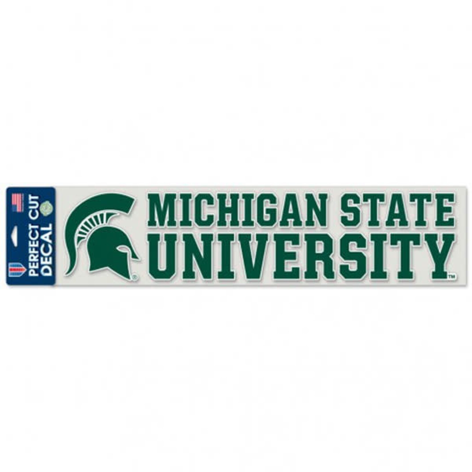 Wincraft NCAA Michigan State Spartans Perfect Cut Decal 4''x17'' Michigan State University