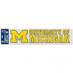 Wincraft Michigan Wolverines Decal Perfect Cut 3''x10'' Michigan Stacked Logo