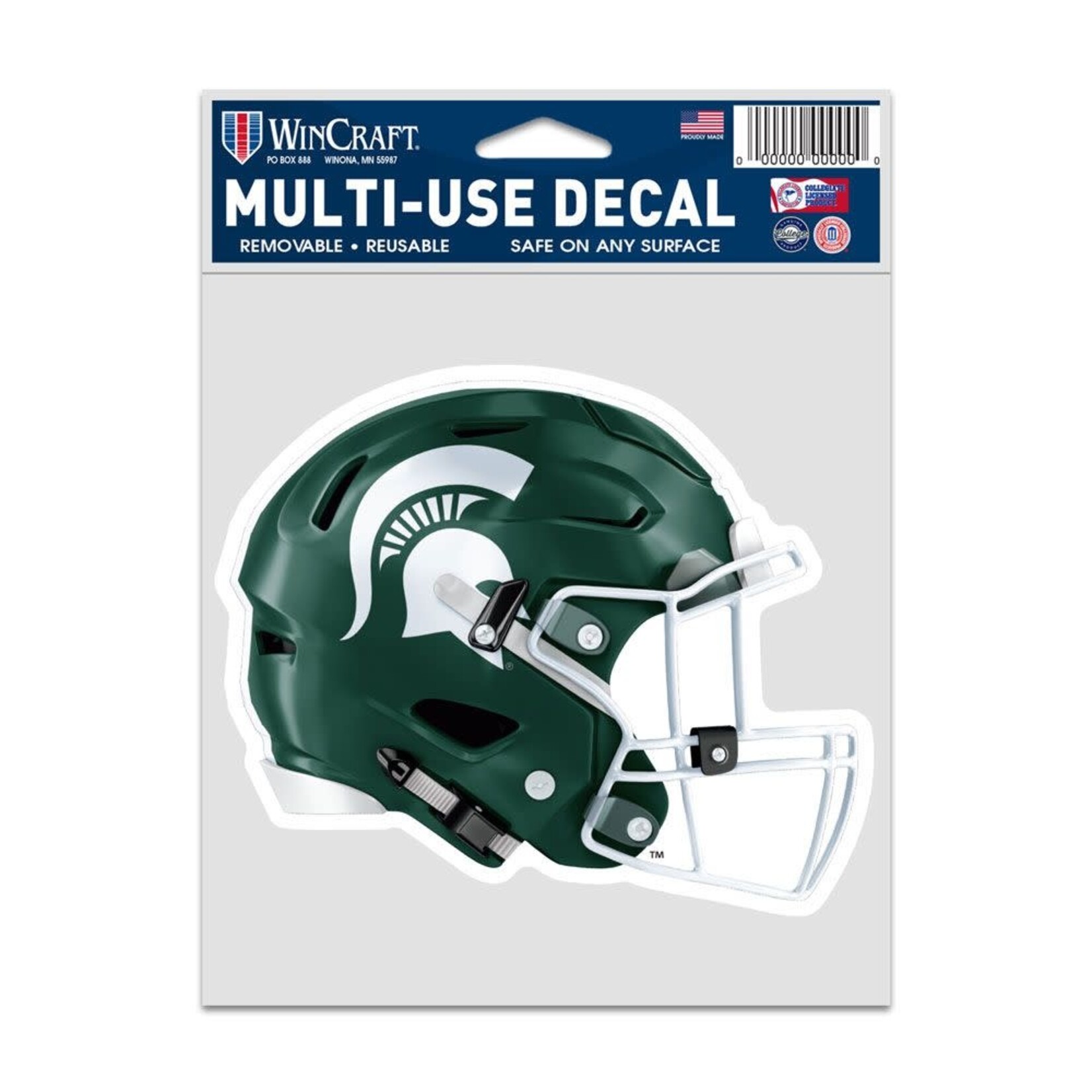 Wincraft NCAA Michigan State Spartans Decal Multi-Use 3.75''x5'' Football Helmet