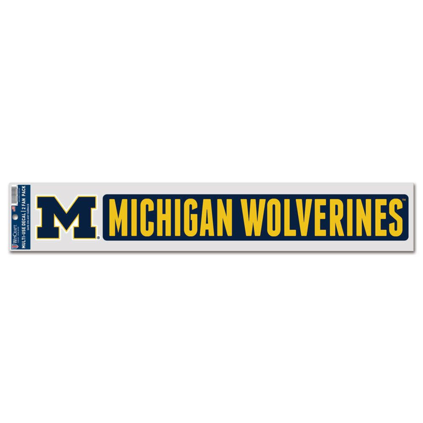 Wincraft NCAA Michigan Wolverines Decal Multi-Use 3''x17''