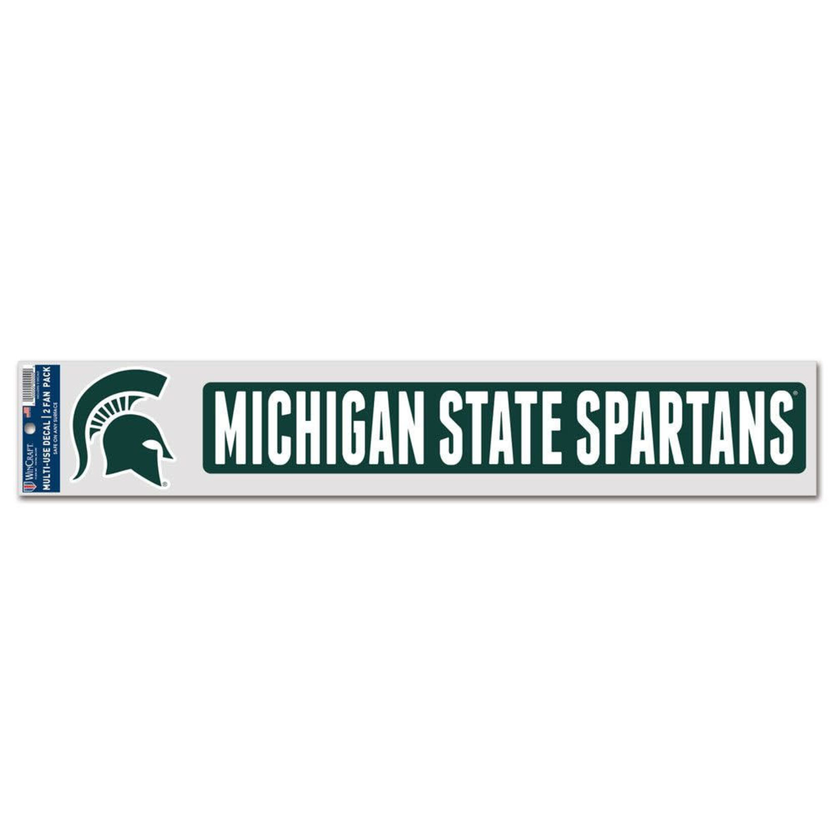 Wincraft NCAA Michigan State Spartans Decal Multi-Use 3''x17'' Spartans Logo