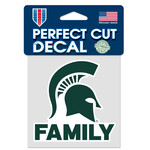 Wincraft Michigan State Spartans Perfect Cut Decal 4''x4'' Spartan Family