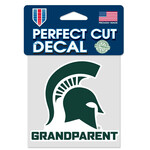 Wincraft Michigan State Spartans Perfect Cut Decal 4''x4'' Spartan Grandparent