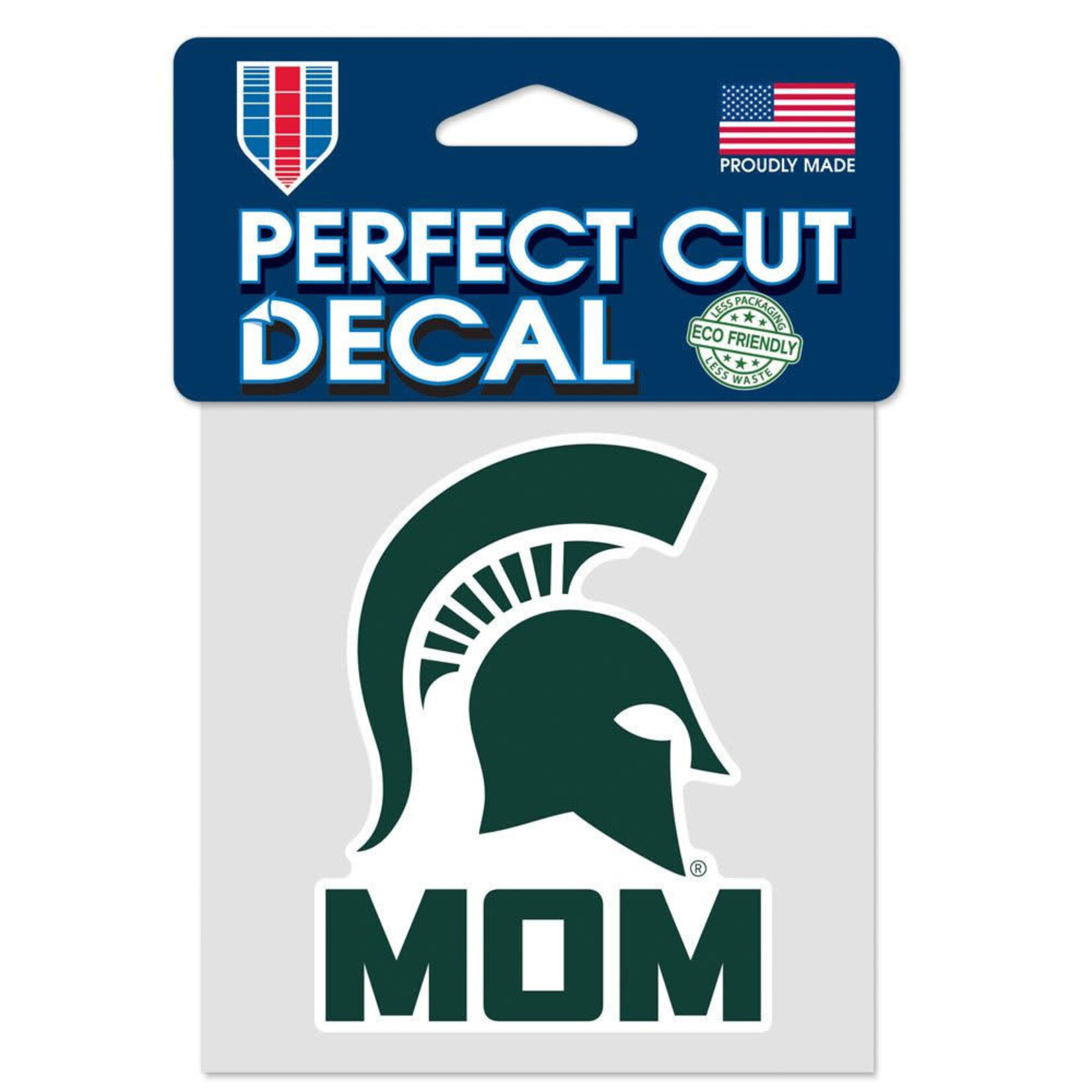 Wincraft NCAA Michigan State Spartans Perfect Cut Decal 4''x4'' Spartan Mom