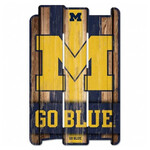Wincraft Michigan Wolverines Sign 11''x17'' Wood Plank Fence