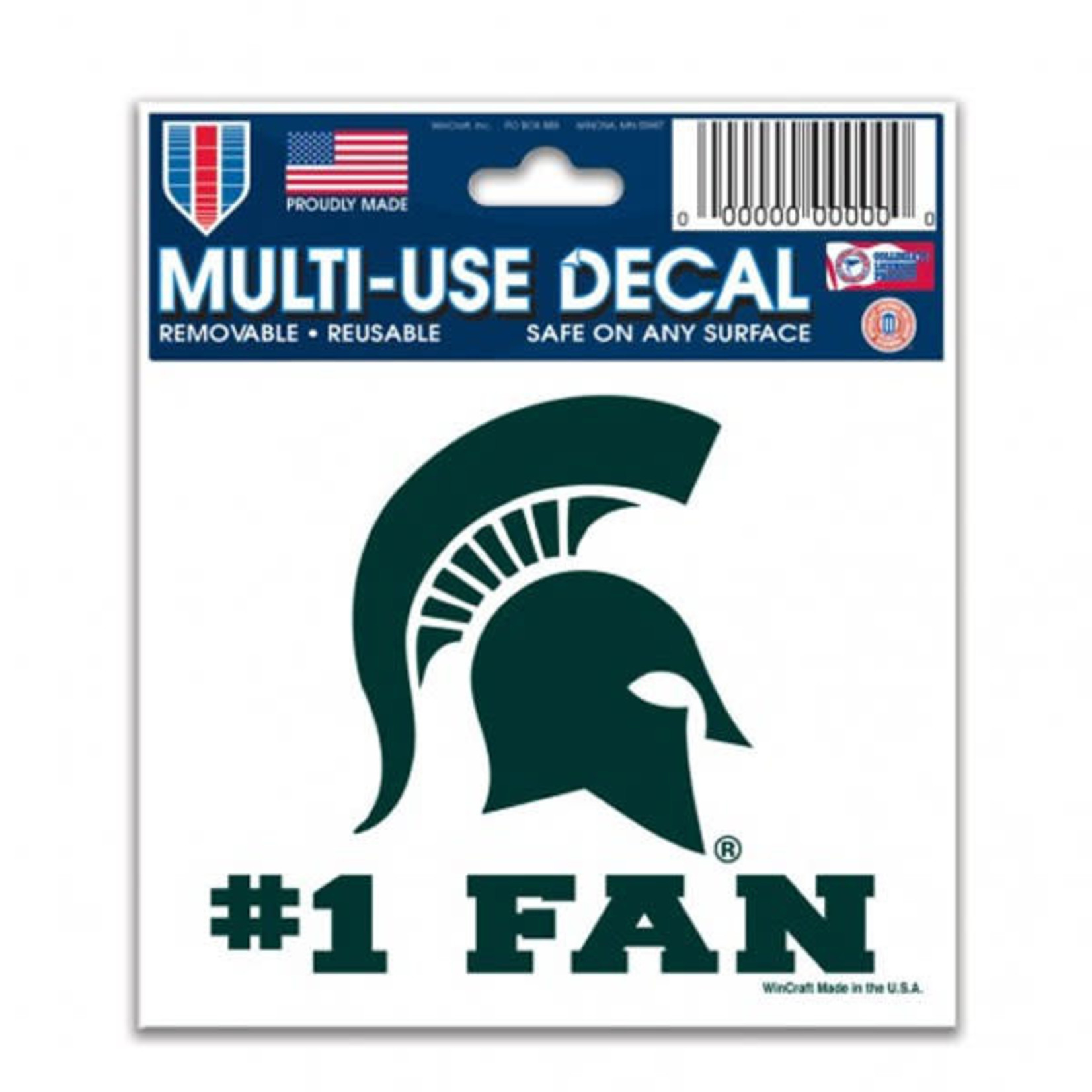 Wincraft NCAA Michigan State Spartans Decal 3'x4'' #1 Fan