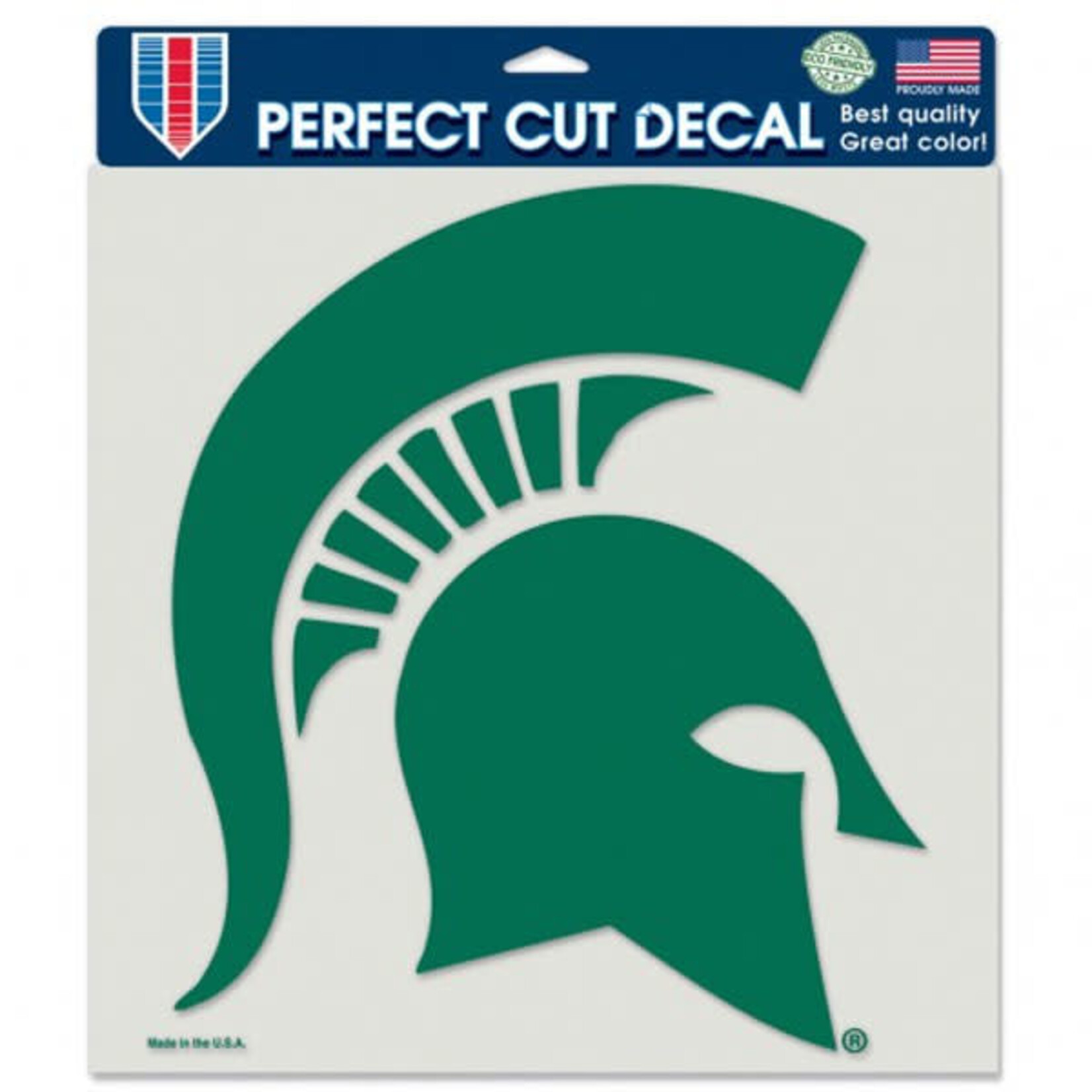 Wincraft NCAA Michigan State Spartans Perfect Cut Decal 8''x8'' Spartan Logo