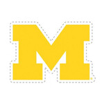 Wincraft Michigan Wolverines Magnet 6.25''x9'' Die Cut Michigan M Logo