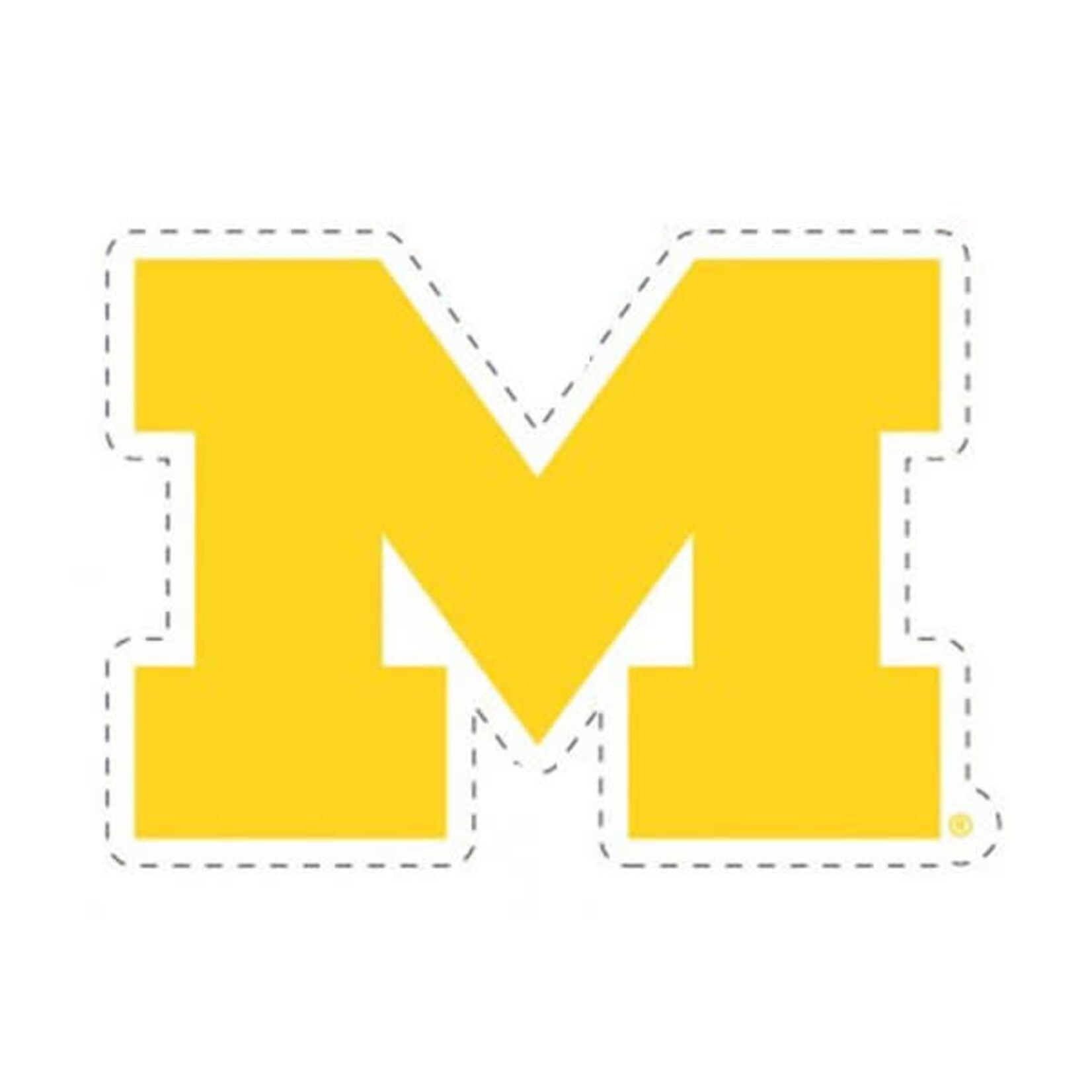 Wincraft NCAA Michigan Wolverines Magnet 6.25''x9'' Die Cut Michigan M Logo