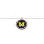 Wincraft Michigan Wolverines Jewelry Bracelet with Charm
