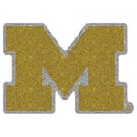 Wincraft Michigan Wolverines Decal Glitter 6"x6'' Michigan Logo