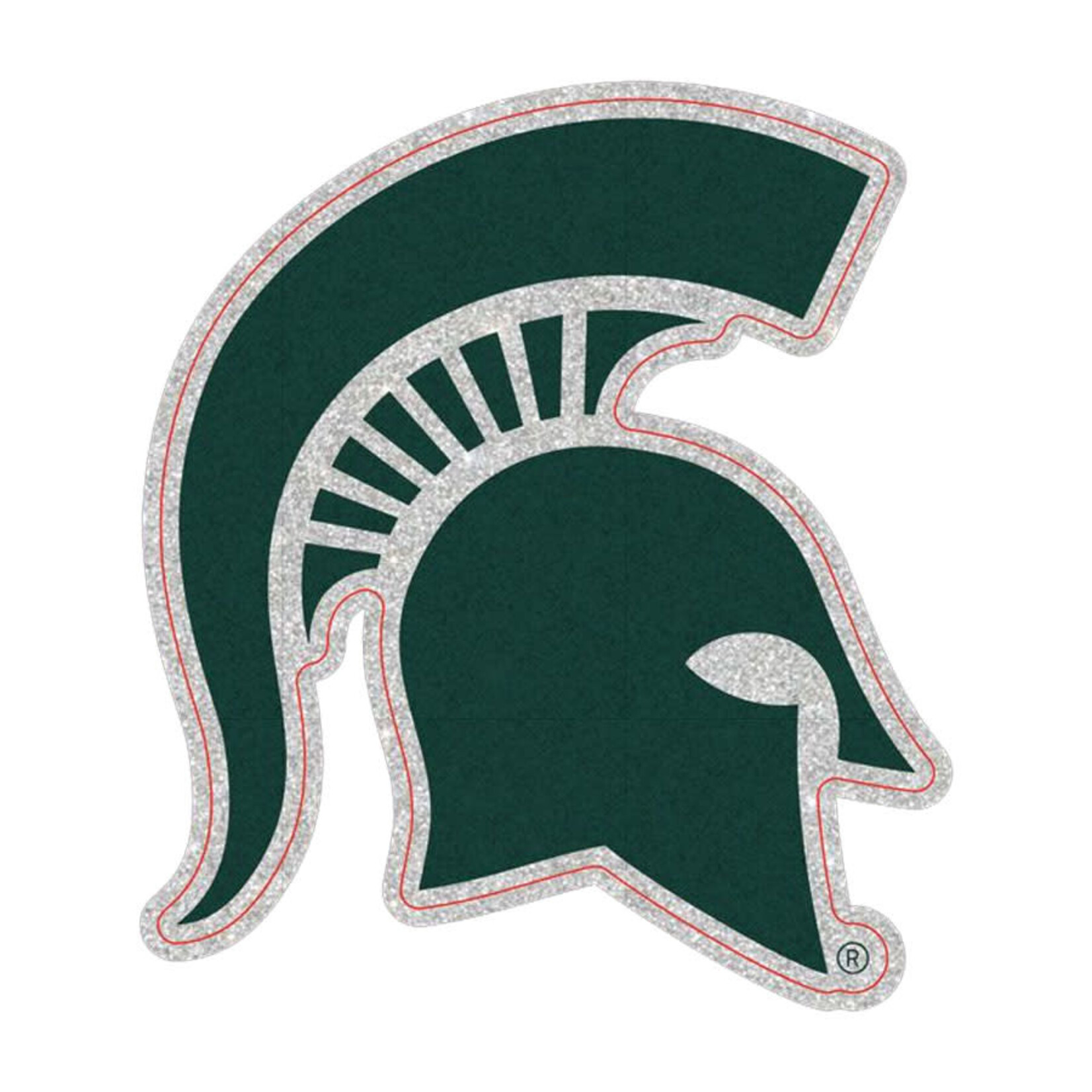 Wincraft NCAA Michigan State Spartans Decal Glitter 3''x5'' Michigan Logo
