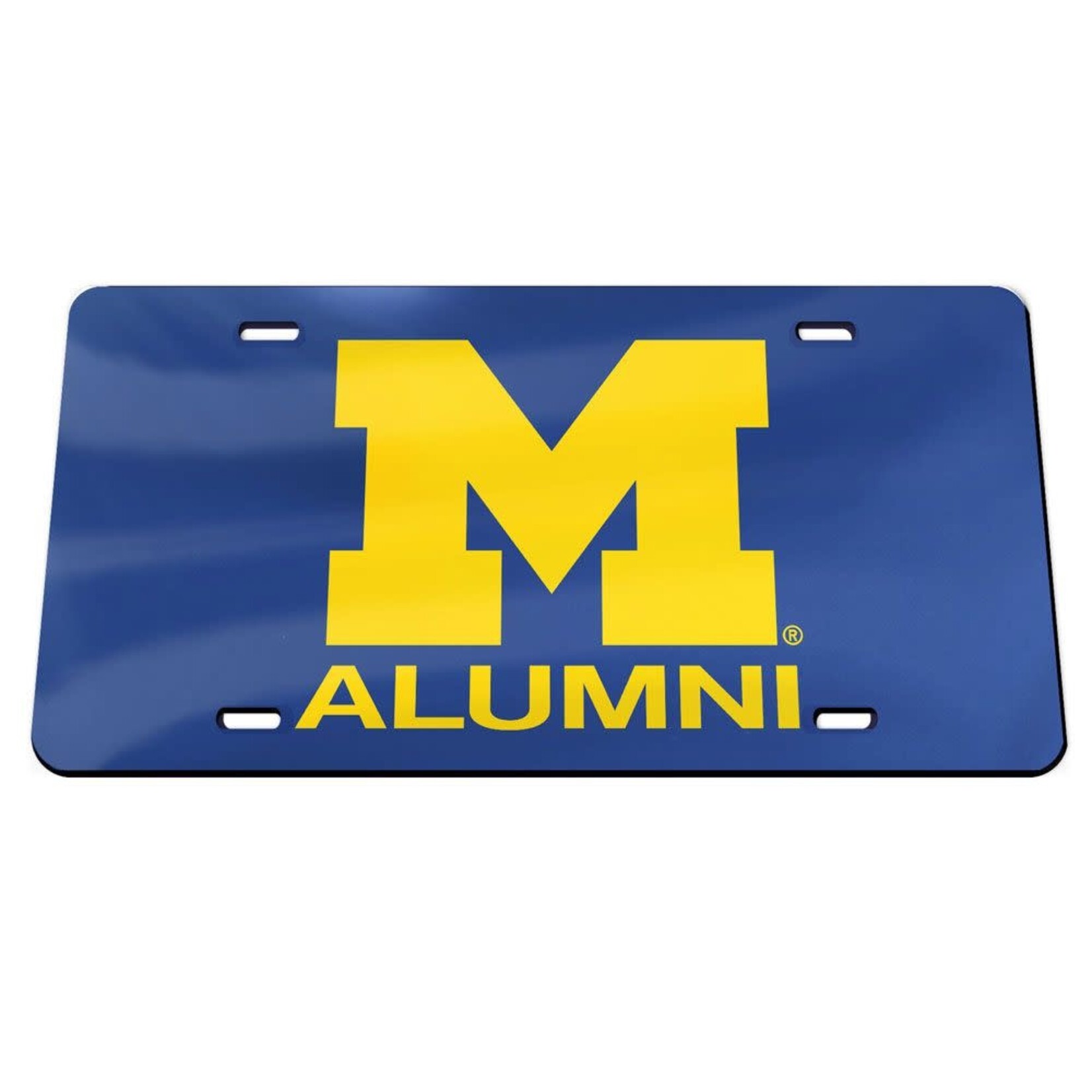 NCAA Michigan Wolverines Auto License Plate Alumni Acrylic Classic