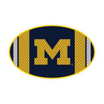 Michigan Wolverines Decal Movable 6''x6'' Michigan Team Ball Jersey