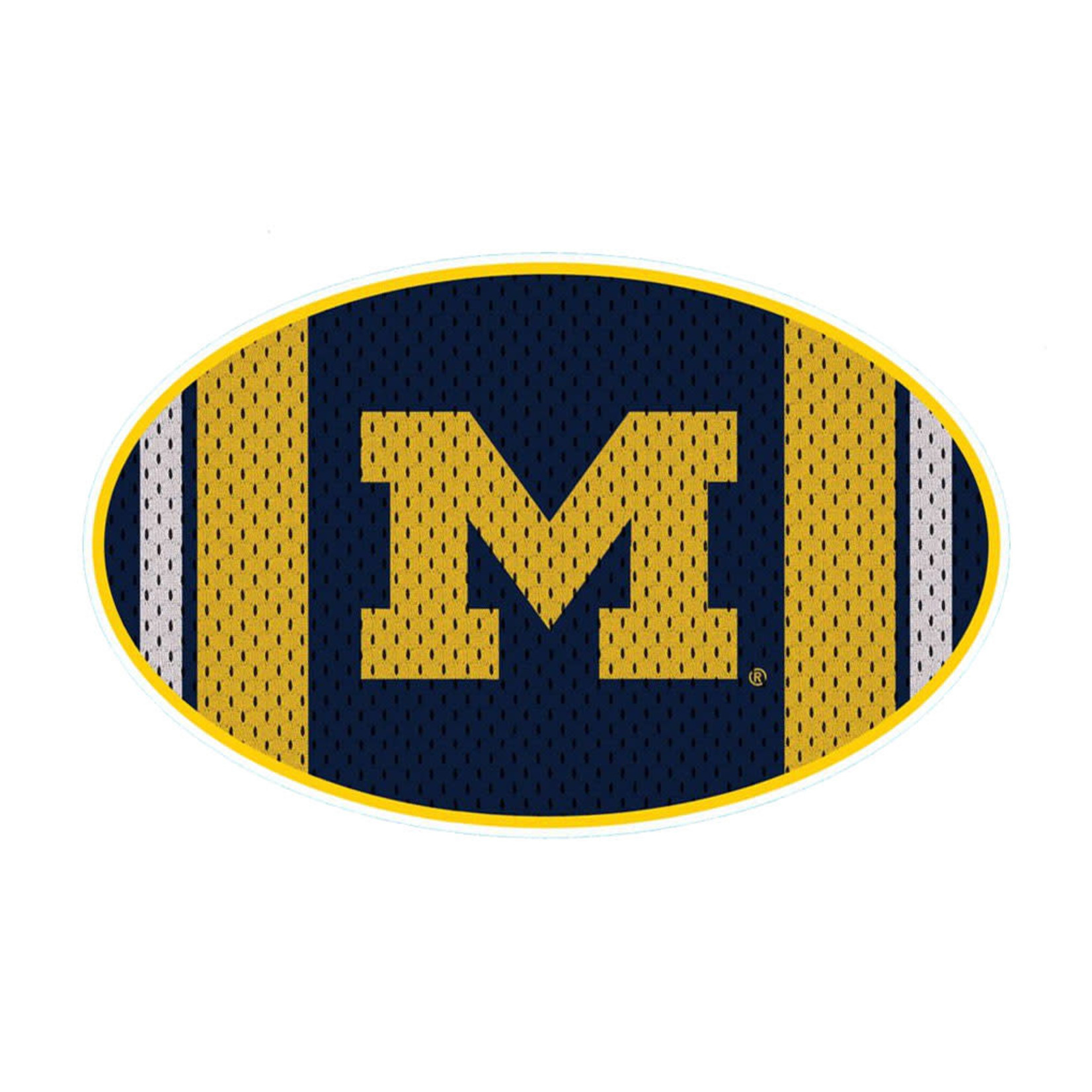 NCAA Michigan Wolverines Decal Movable 6''x6'' Michigan Team Ball Jersey