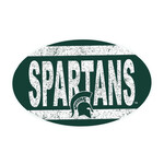 Michigan State Spartans Decal Movable 6''x6'' Spartans Vintage