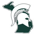 Michigan State Spartans Decal Movable 6''x6'' Spartan Logo State Shape