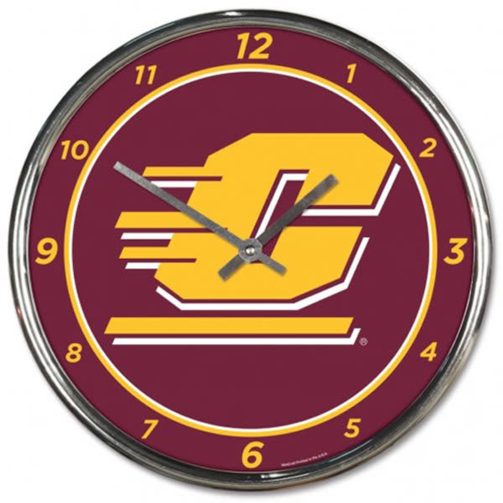 Wincraft NCAA Central Michigan Chippewas 12'' Chrome Clock