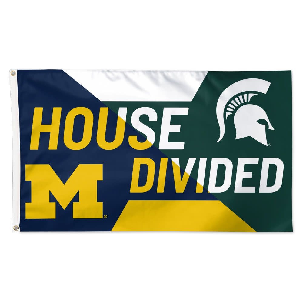 The House Divided Wolverines v Spartans 3'x 5' Flag The Split Mitt