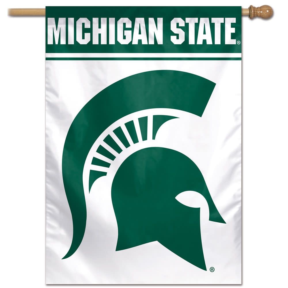 MSU Banner 28''x40'' Spartan Logo Vertical - The Split Mitt