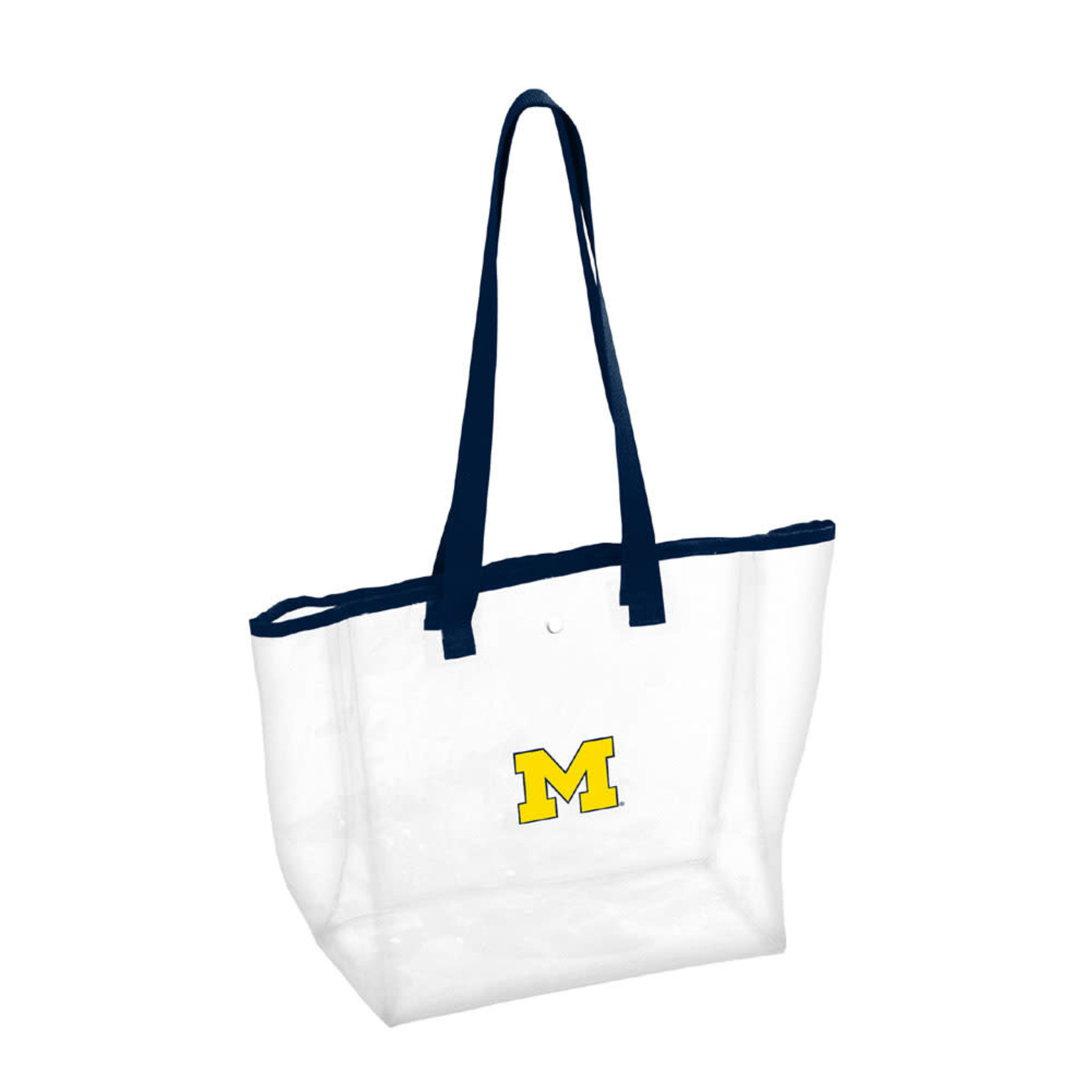 Logo Brands NCAA University of Michigan Wolverine Stadium Clear Tote