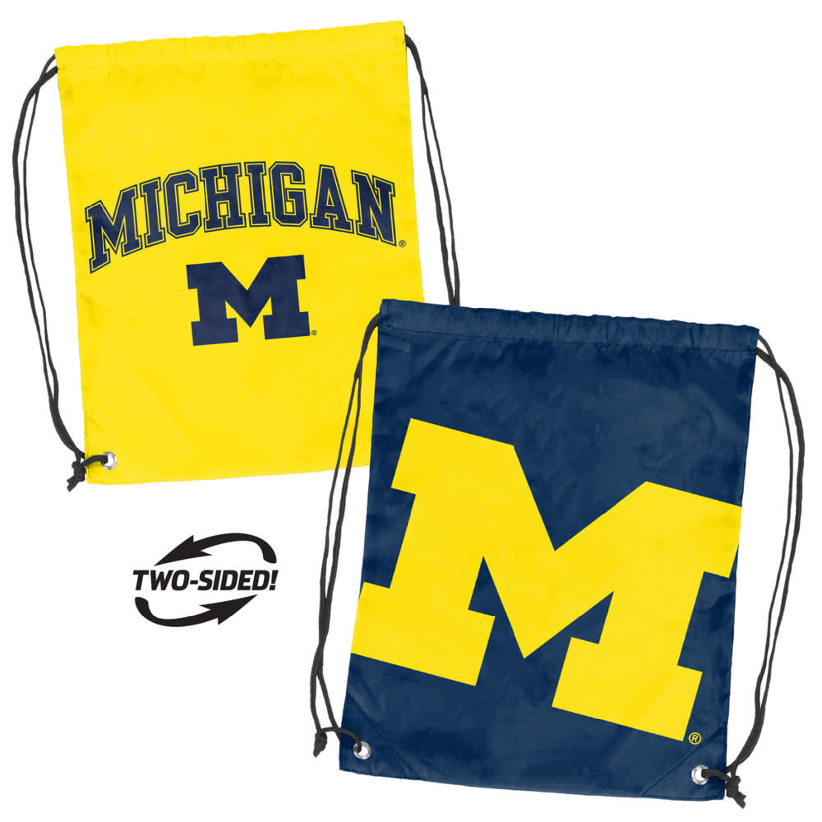 Logo Brands NCAA University of Michigan Wolverine Double Header String Pack